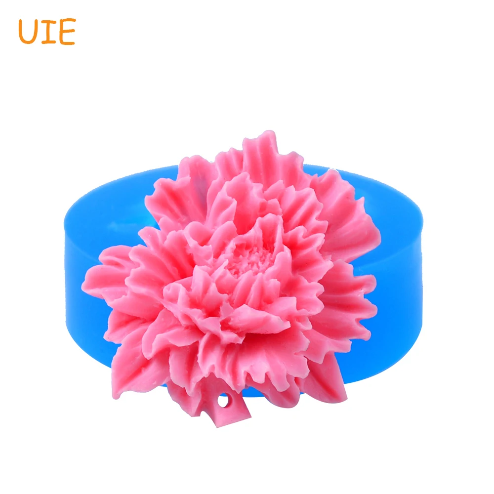 

HYL300U 34.1mm Flower Pendant Silicone Mold - for Cake Decorating, Fondant, Baking Tools, Cabochon, Resin Jewelry, Candy, Icing