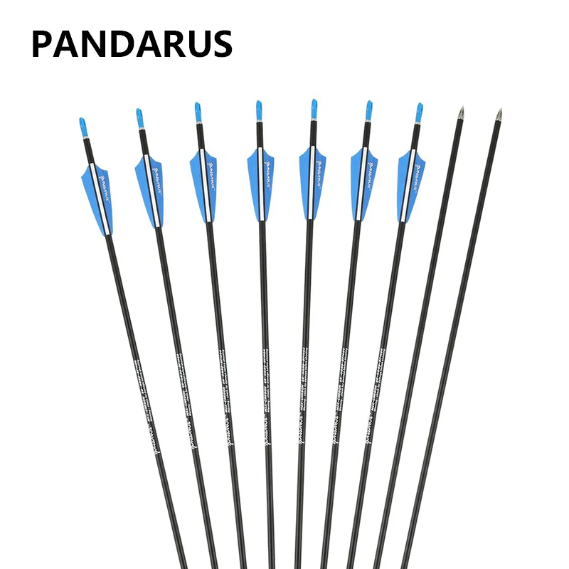 PANDARUS 28/30 дюймовые стрелы для стрельбы из лука углеродные позвоночник 1200