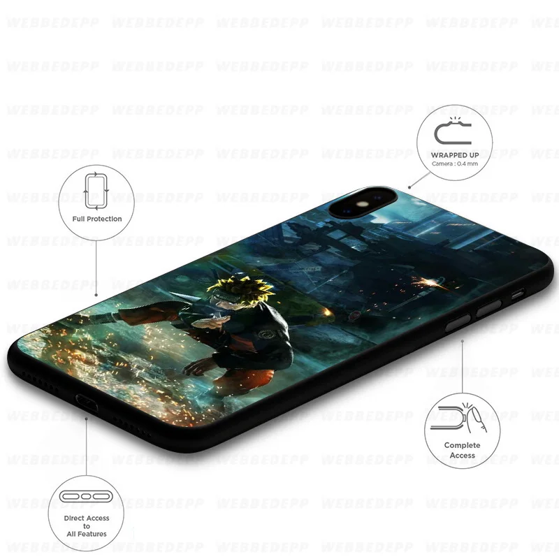 WEBBEDEPP Anime Naruto Logo Soft Case for Huawei Mate Honor 20 6A 7A 7C 7X 8 9 9X 10 View Lite Pro 30 |