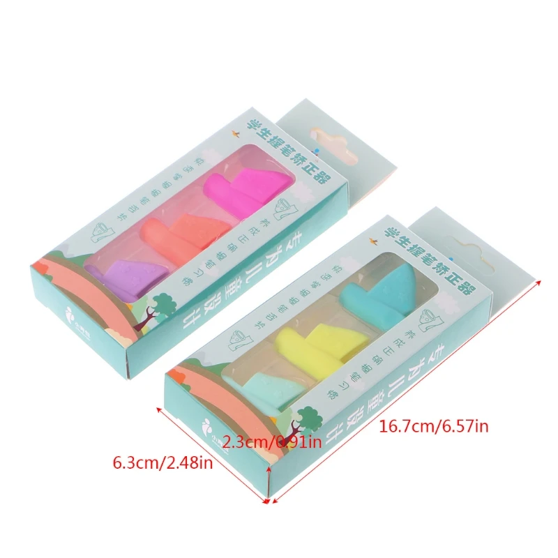 

Pencil Grip Ergonomic Writing Aid for Righties Kids Learning Hold Pen Writing Posture Correct Fit on Pencil Pen Crayon Drawing