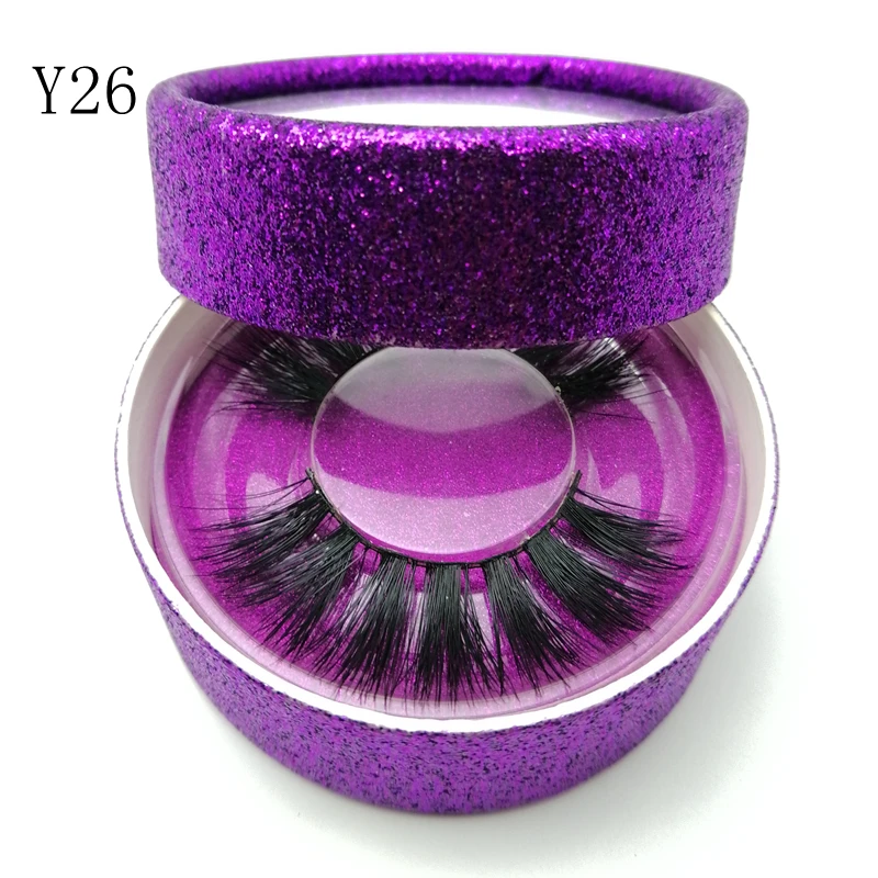 wholesale real mink eyelashes Mink private label designed Violet box natural long lashes | Красота и здоровье