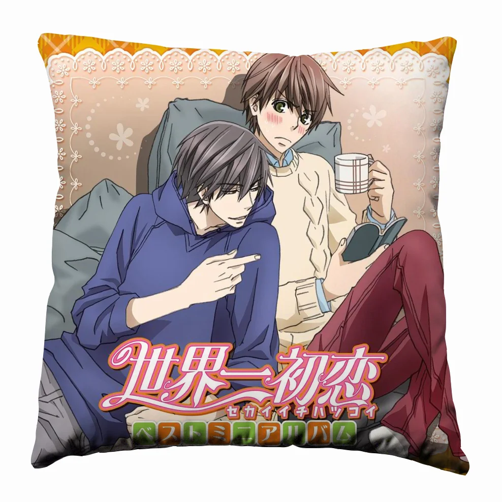 Аниме Манга Sekai Ichi Hatsukoi 40x40 см чехол для подушки сиденья постельные принадлежности Подушка 001