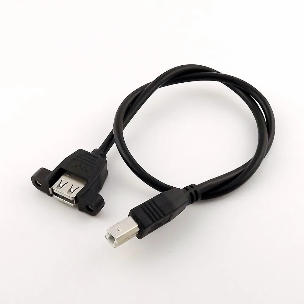 5 шт. Панельное крепление USB 2 0 A Мама к B папа соединительный кабель для принтера