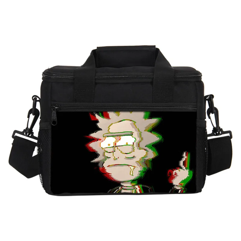Rick And Morty/Сумка для обедов с принтом для мужчин и женщин, сумка для льда, модный Термоизолированный чехол для пикника, маленький Ланч-бокс, детский ледяной пакет - Цвет: 12