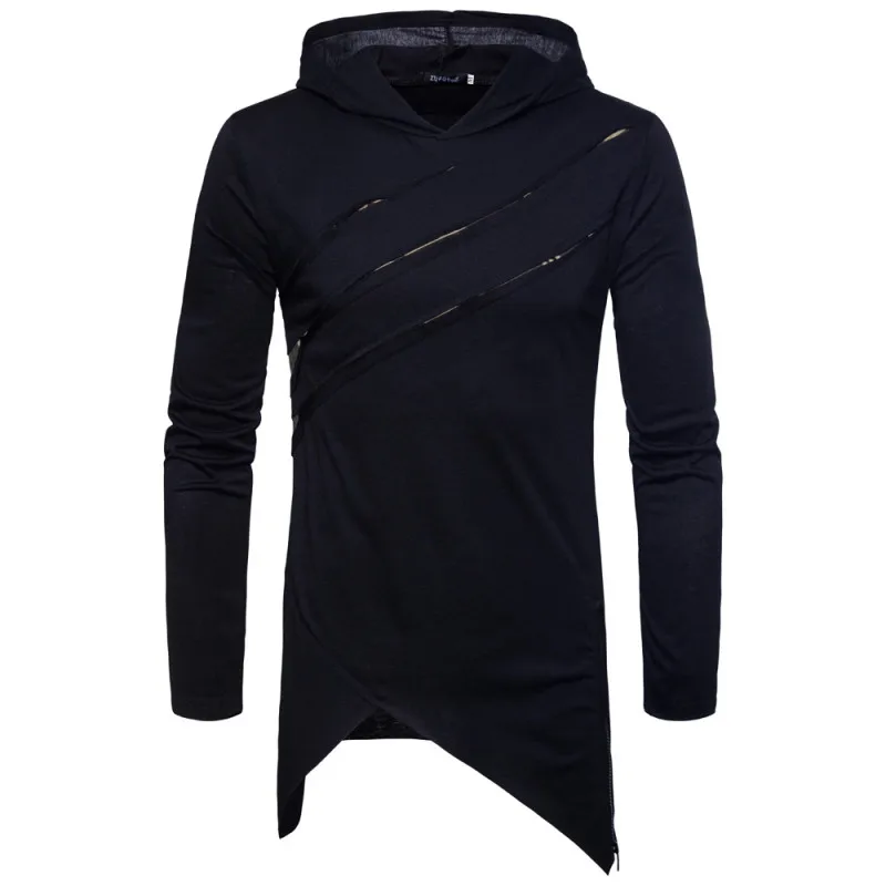 Мужская летняя куртка с головной убор High Street Hem сплит камуфляж отверстие