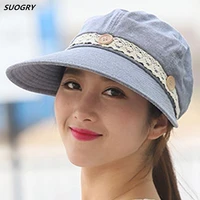 suogry 2017 fashion design flower foldable brimmed sun hat summer hats for women outdoor uv protection