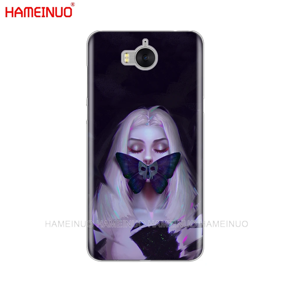 HAMEINUO чехол для сотового телефона с бабочками на белых розах и цветами huawei honor 3C 4X 4C