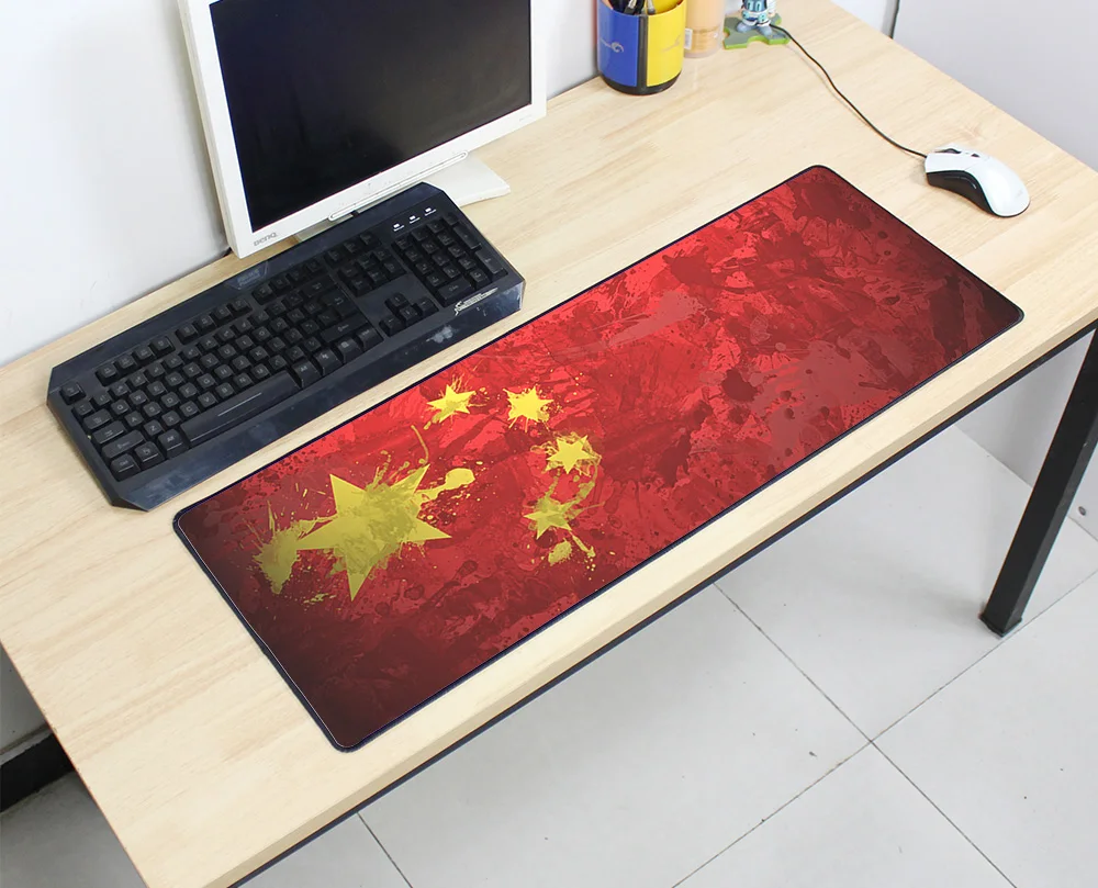Лидер продаж винтажный игровой коврик для мыши простой удлиненный UKUSKorea флаг