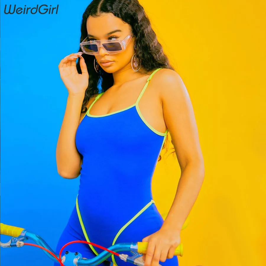 Женские комбинезоны для фитнеса повседневные полосатые облегающие брюки с