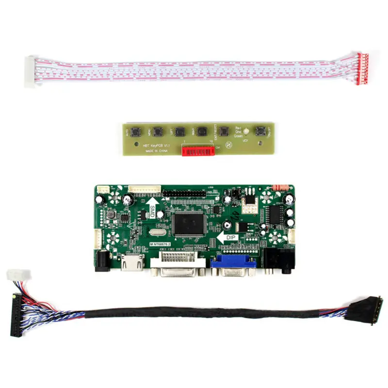 15," 1920x1080 lcd B156HW01 V.0 B/V.4/V.7 LP156WF1 LP156WF2 N156HGE-L11 HDMI VGA DVI Аудио ЖК-плата контроллера M. NT68676