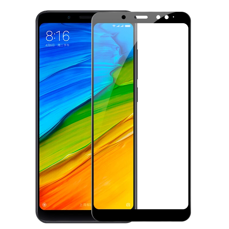 Защитная пленка для экрана Xiaomi Redmi Note 5 Pro закаленное стекло полное покрытие