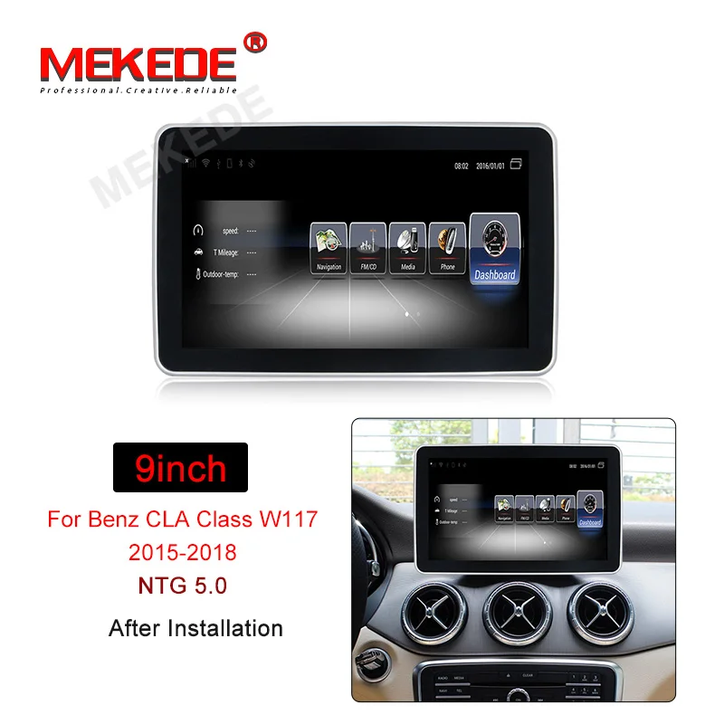2015-2018 NTG 5.0 Mekede " ANDROID Автомобильная Мультимедийная система для Mercedes Benz CLA Class W117 2013 с 4G wifi BT carplay - Цвет: 2015-2018 NTG 5.0