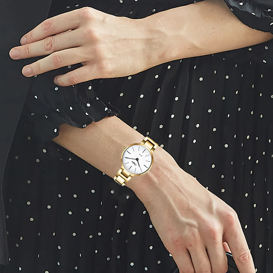 ONLYOU Fashion Women Bracelet Watch in Women's Watches Rosegold Luxury Casual Ladies Quartz Wristwatch Dress Gold Lover Gift | Наручные