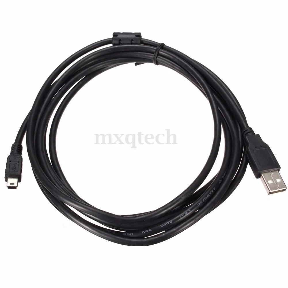 Универсальный 3 м 10 футов USB 2 0 кабель типа A к мини b папа 5 PIN для зарядки данных