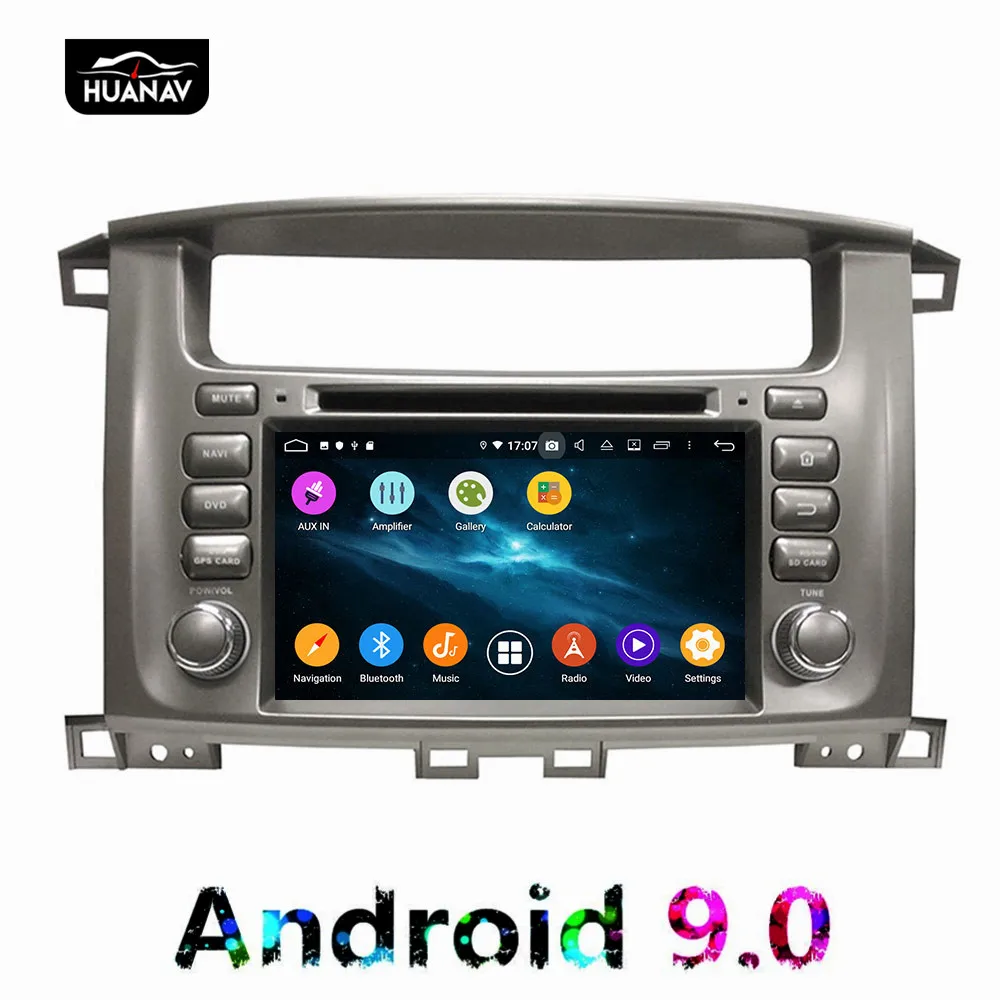 Автомобильный DVD плеер DSP Android 9 GPS навигация для Toyota Lander Cruiser Lc100 1997 2007