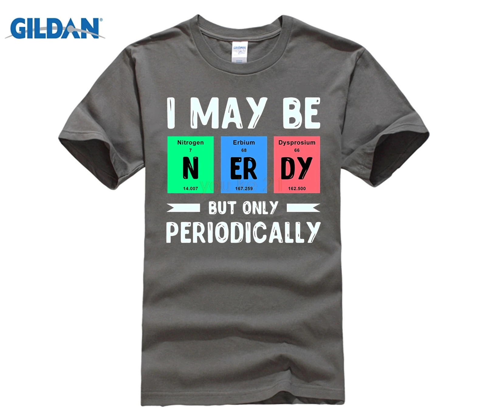 Футболка GILDAN Nerdy Periodic Table Of Elements | Мужская одежда