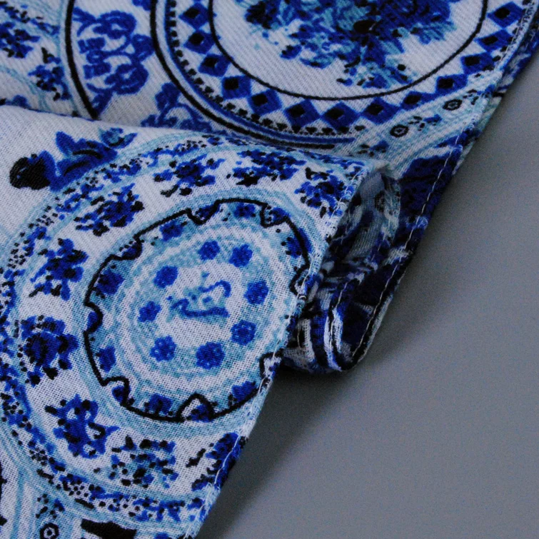 2017 Новый дизайн Цветочный Принт шарф кисточки фарфор Печать вискоза хлопок шарфы