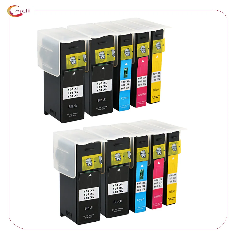 Картридж чернильный совместимый с Lexmark 100xl 105xl 108xl 10 шт. для S301 S302 S305 S405 S409 S505 S605 S308
