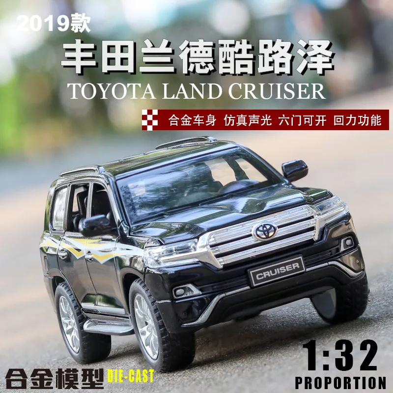 Toyota Land Cruiser 1/32 масштаб Литой Сплав вытяните назад автомобиль коллекционные