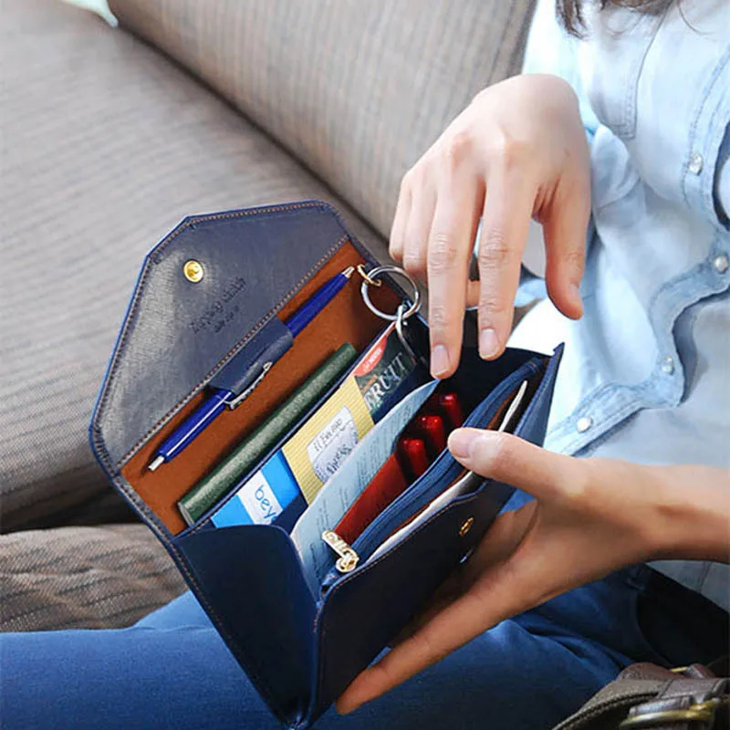 Женский кошелек клатч женский чехол женские бумажники для денег винтажный