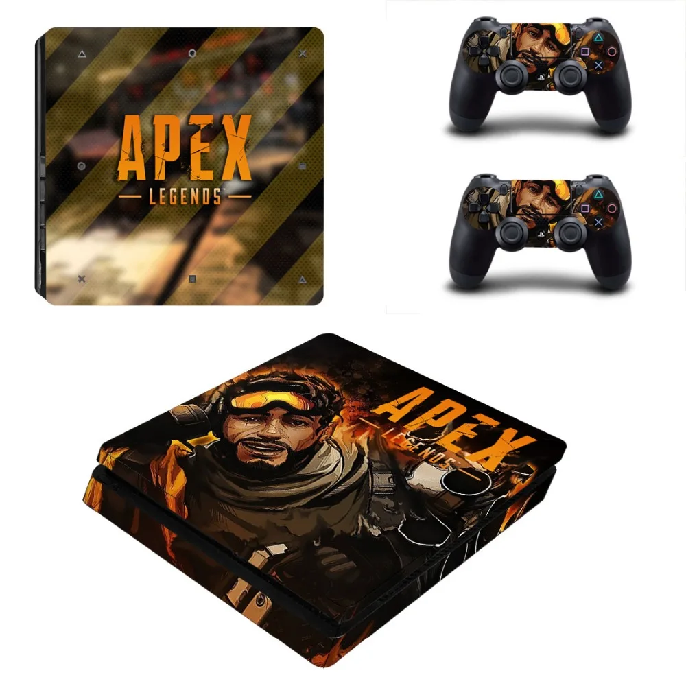 Игра Apex Legends PS4 тонкая кожа Наклейка виниловая для консоли Playstation 4 и 2 контроллеров PS4 тонкая кожа Наклейка