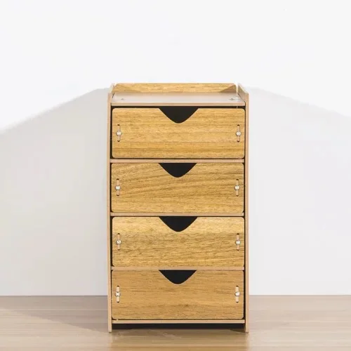 Walnut 4 layers NOOLIM ящик Органайзер коробка деревянные ящики для хранения с ящиками разделитель домашний стол органайзер настольные ящики деревянные коробки для хранения - Цвет: Walnut 4 layers