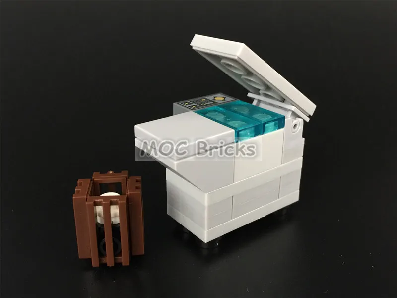 2 компл./лот кубики MOC DIY аппарат светильник-серый офисный фотокопир/принтер с