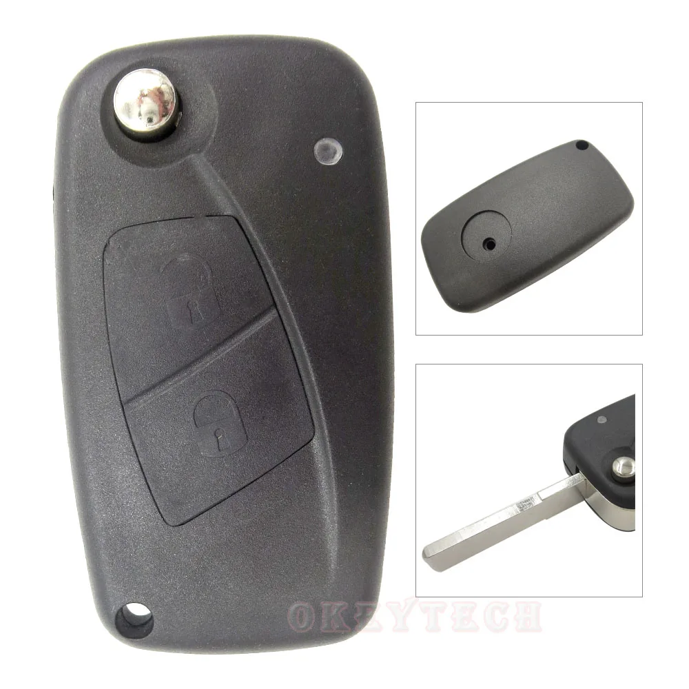Сменный корпус для автомобильного ключа OkeyTech с 2 кнопками Fiat Panda Idea Punto Stilo Iveco