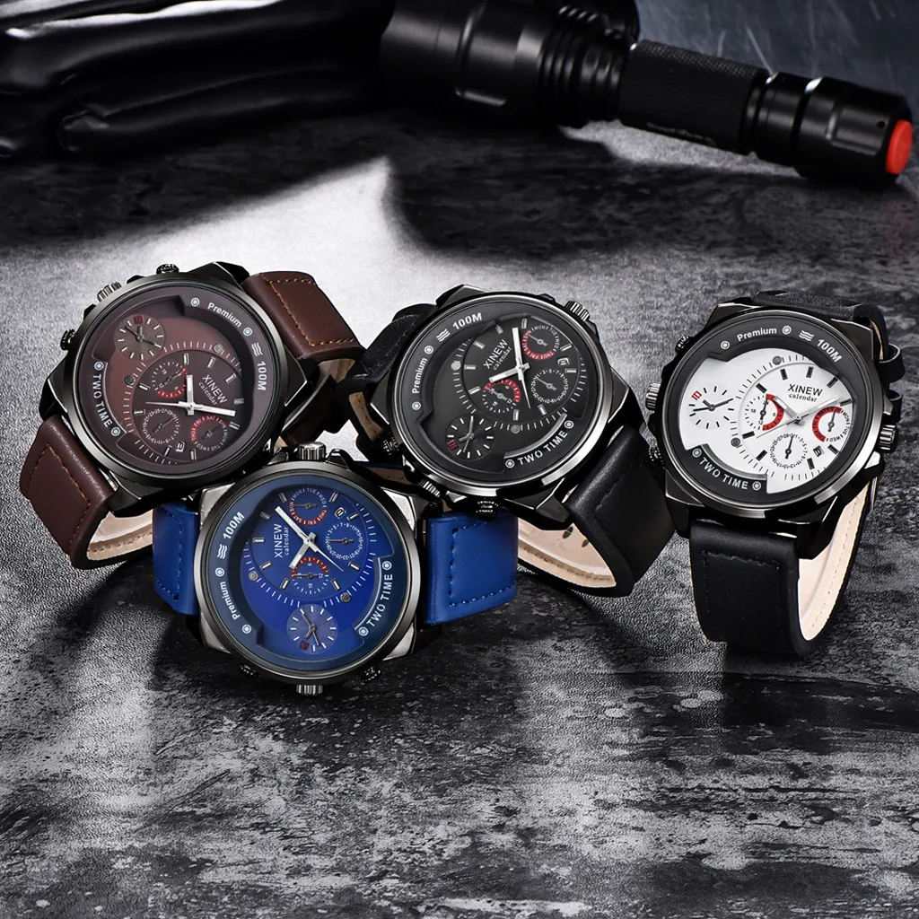 

XINEW Man Watches 2021 Brand Luxury Famous Business Quartz Men Wristwatch Clock relogios masculinos montre homme heren horloge