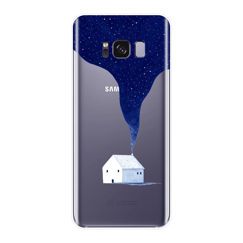 Чехол накладка для Samsung Galaxy Note 9 8 5 4 мягкий силиконовый чехол S5 S6 S7 Edge S8 S9