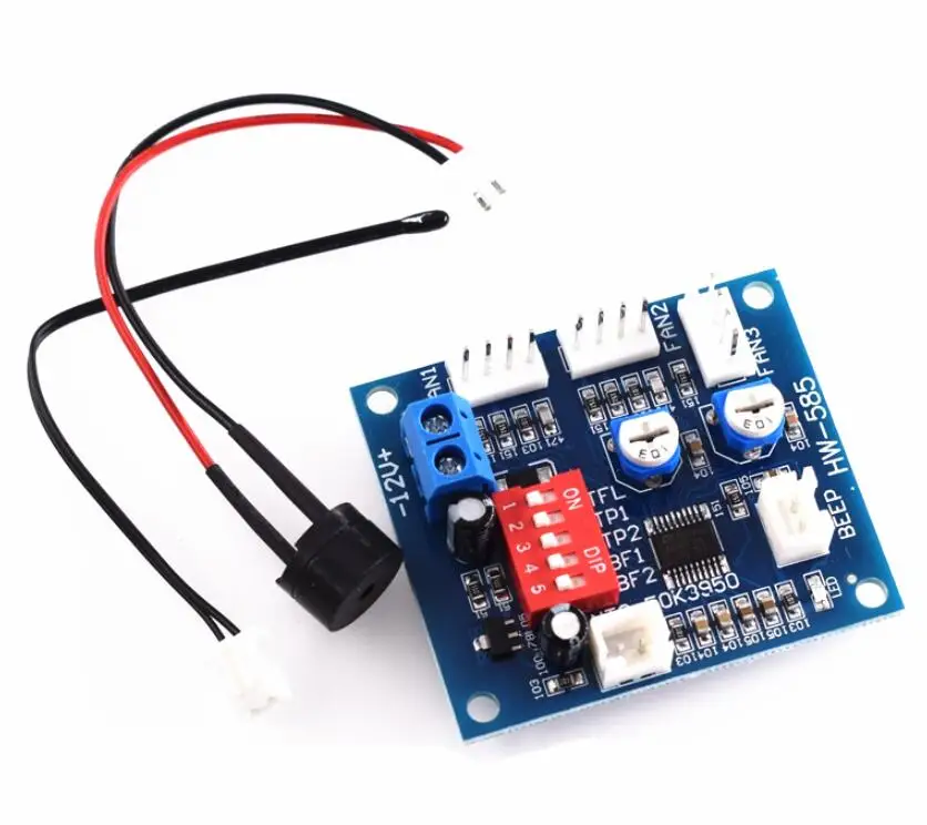 ШИМ-вентилятор для ПК, модуль контроллера скорости для процессора, 12 В постоянного тока, 5 А, С щупом обнаружения закручивания, для радиатора Arduino
