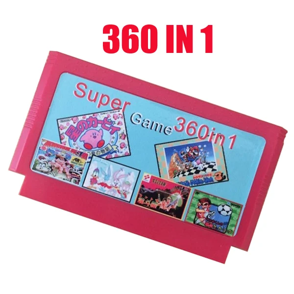 Горячая 8 бит игровой картридж лучший подарок для детей- 360 в 1