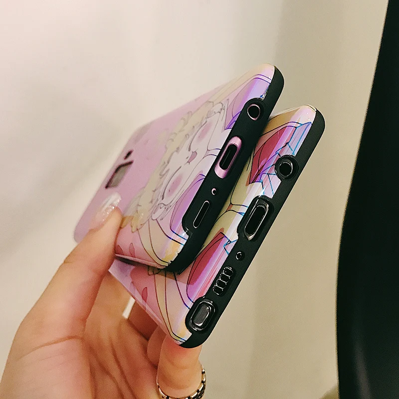 Чехлы YHBBCASES для Samsung S10 Plus S8 S9 Сейлор Мун мультяшный мягкий чехол Galaxy Note 10 8 9