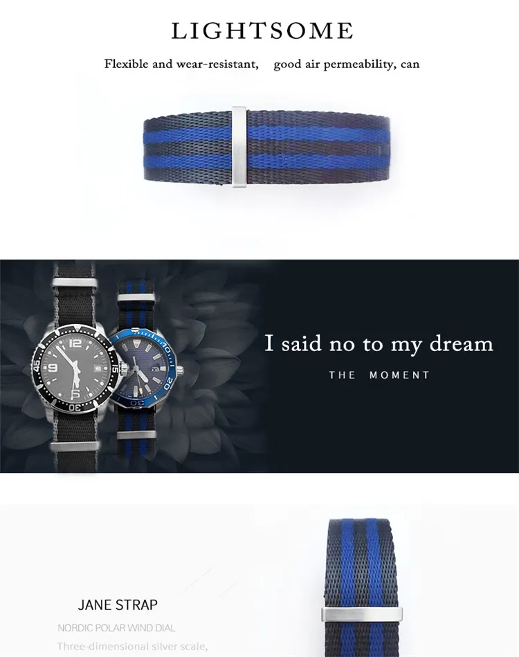 20 мм 22 мм Мужские Спортивные ремни Nato ремешок для часов браслет для Seamaster 300 600 Tudor ремешок нейлоновые Ремешки для наручных часов James Bond Часы инструменты