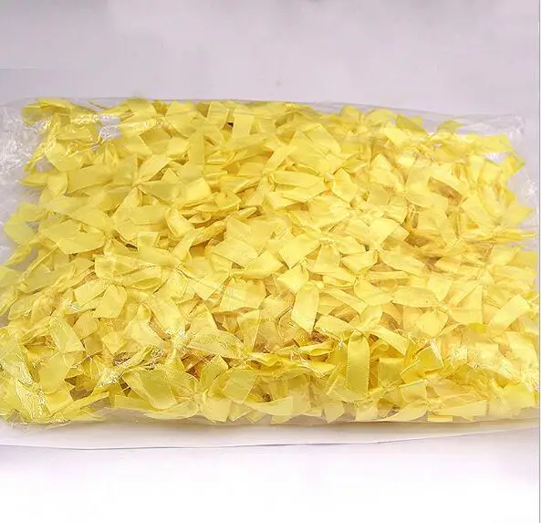Ручная работа DIY предварительно завязанная сатиновая подарочная лента маленький
