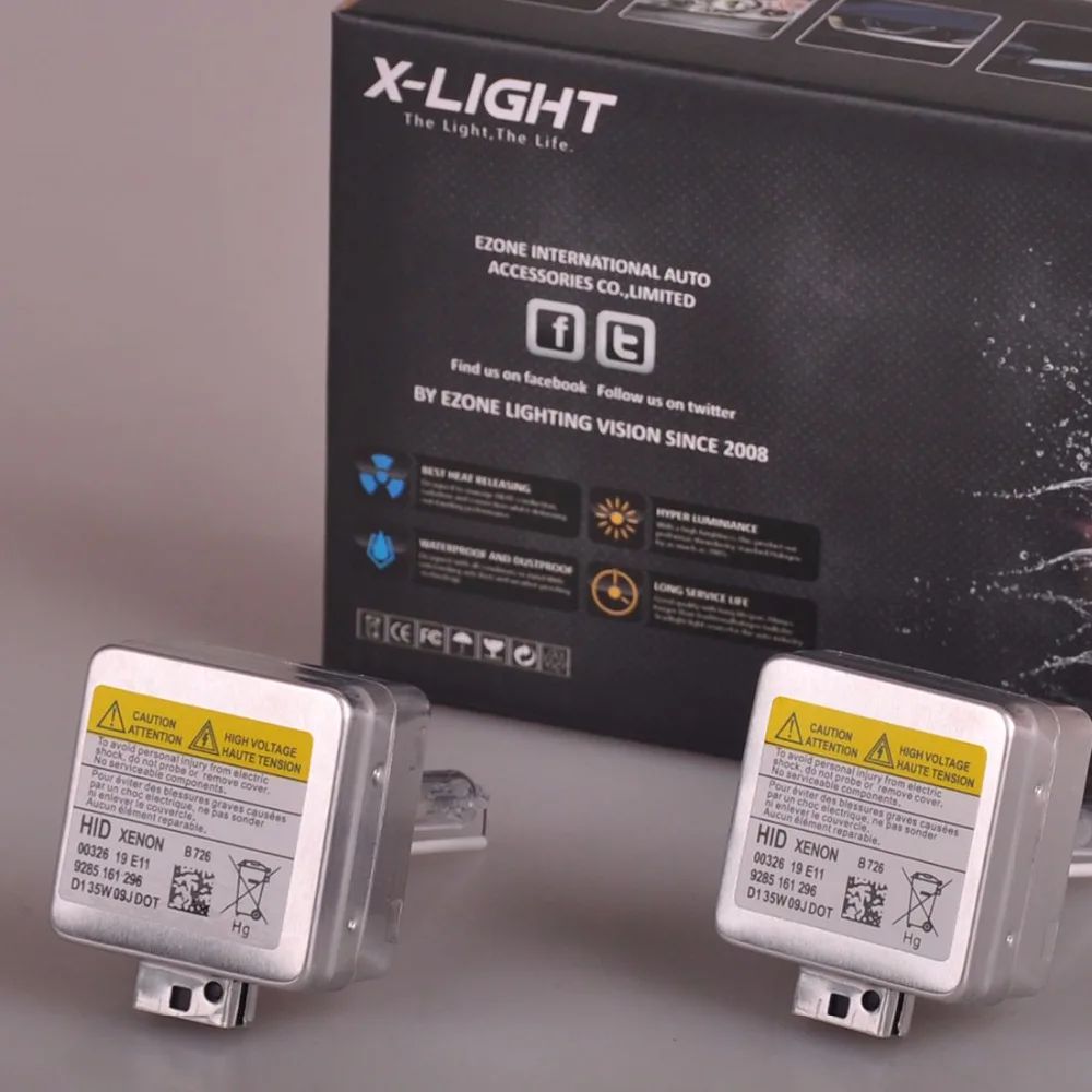 2 шт. ксеноновые лампы для PHILIPS GE или OSRAM 6000K совместимы с 66043 66144 85410 UB - купить по