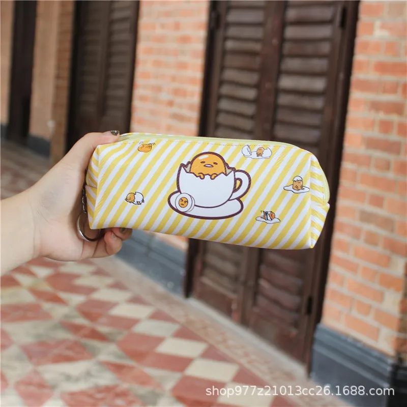IVYYE 1 шт. желтый gudetama аниме косметички из PU искусственной кожи на молнии школьный Карандаш Чехол флеш-накопитель сумка Канцелярский