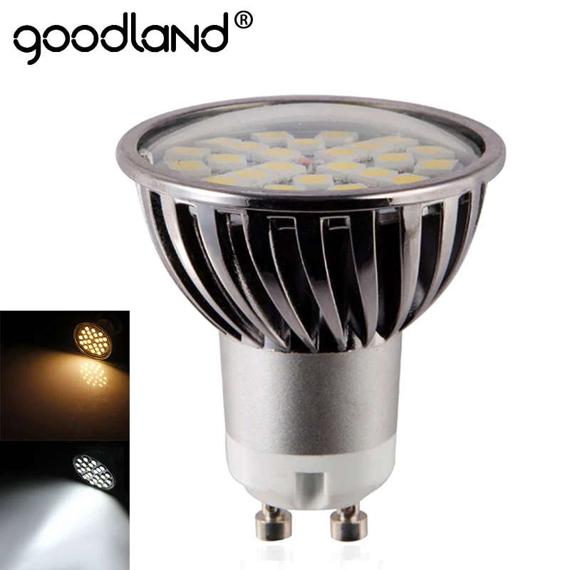 

Goodland GU10 LED Lamp Dimmable LED bulb GU 10 LED Spotlight 110V 220V Aluminum 7W For Bedroom Living Room Lighting