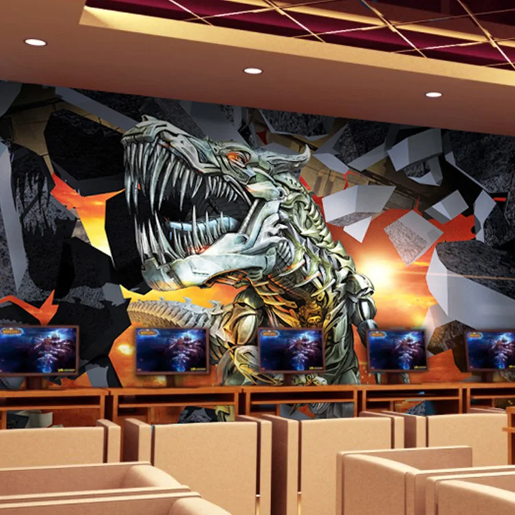 Пользовательская Настенная роспись игровой зал кафе бар ресторан фон детская