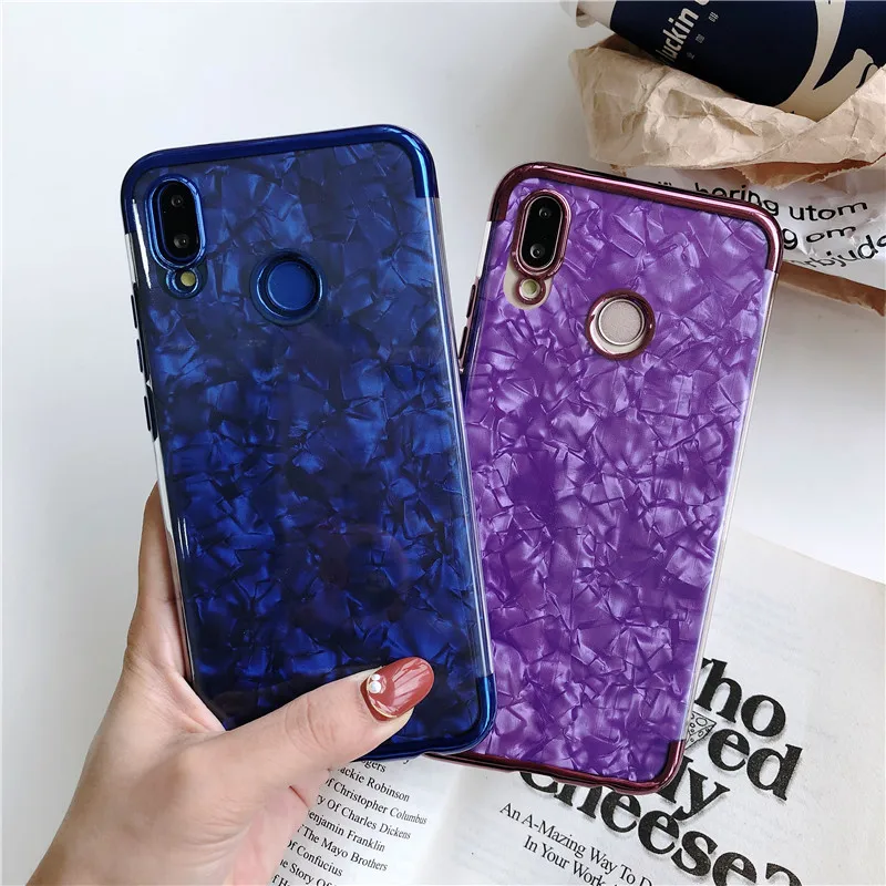 Glitter Bling Marble Case For Huawei P20 P30 Pro P10 P9 Lite Nova 3 4 Mate 20 10 Honor 9 8X 7X 7C Y6 Y7 Prime Y9 2018 TPU Cover |