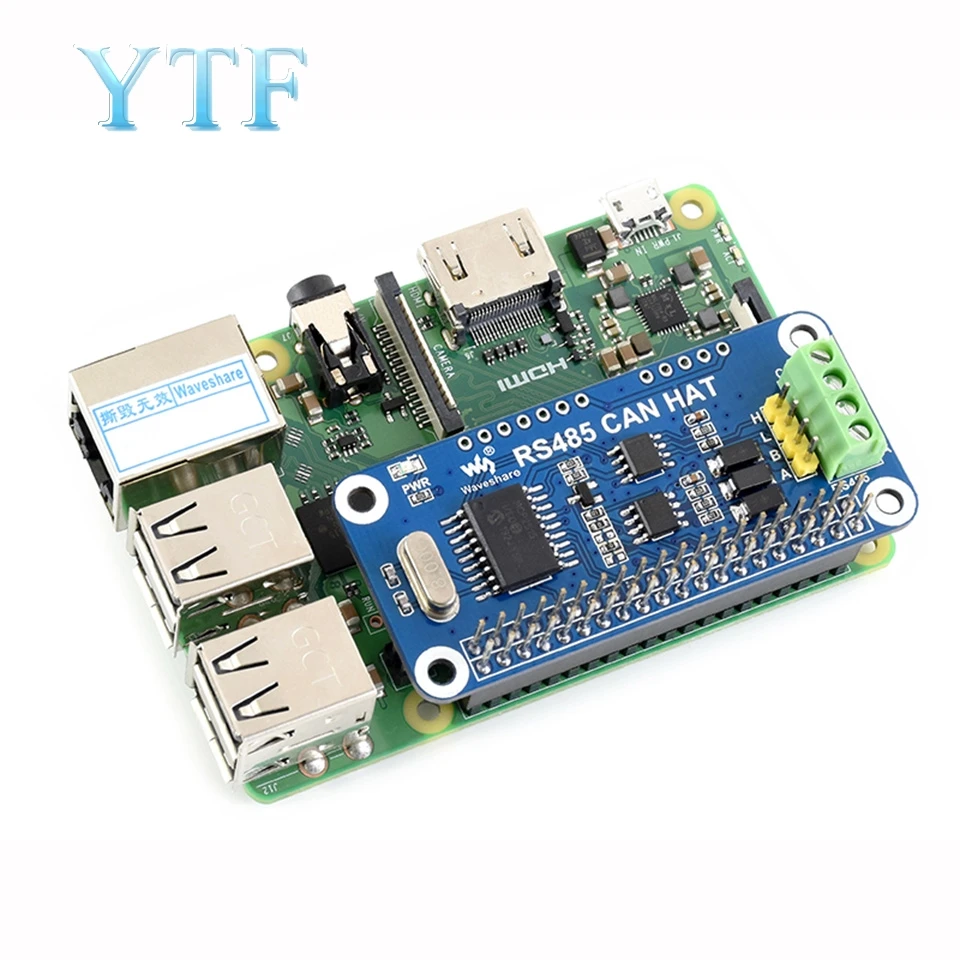 Плата расширения Raspberry Pi 4B/3B +/Zero W RS485 CAN-модуль коммуникационная плата интерфейса