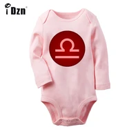 12 constellation for libra symbol design newborn baby boys girls outfits jumpsuit print infant bodysuit clothes 100 cotton sets