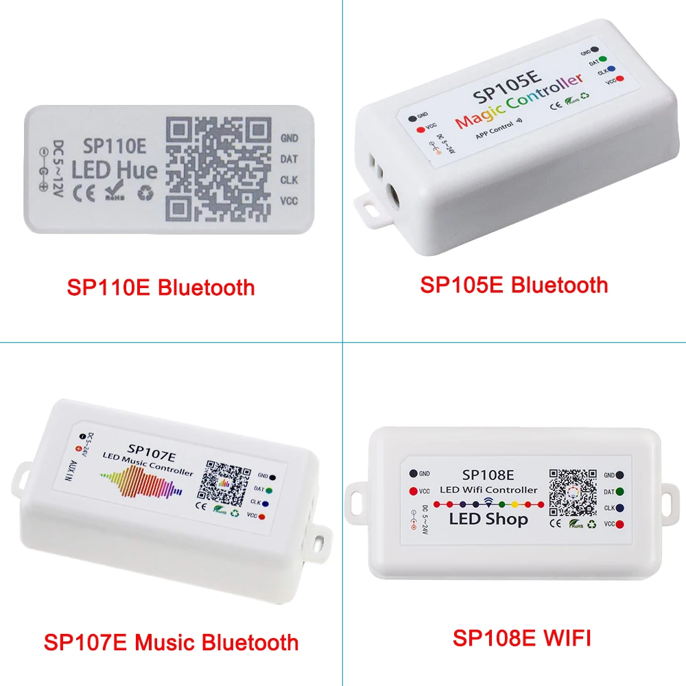 SP108E 107E 105E 110E светодиодный контроллер WIFI Bluetooth музыкальный с помощью приложения