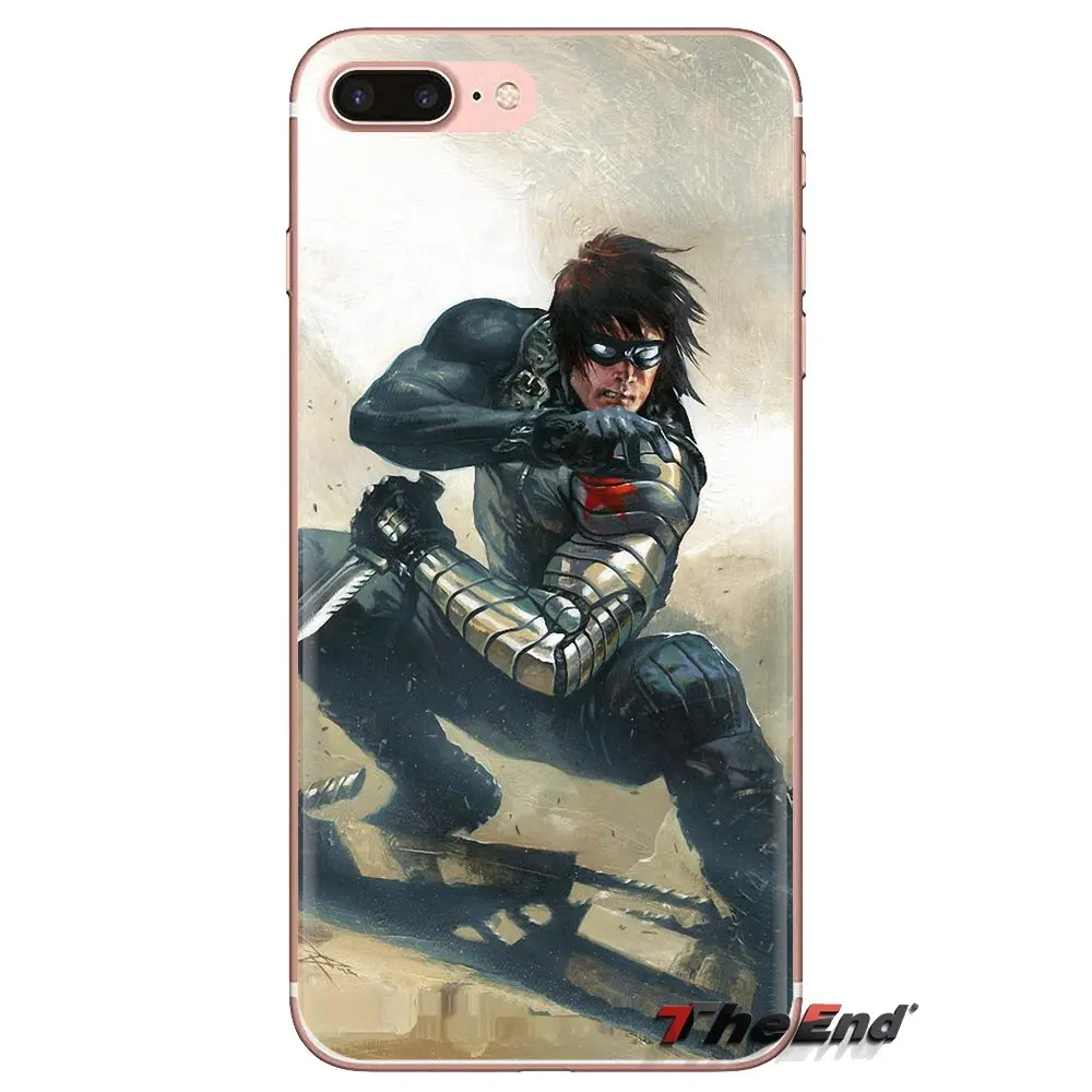 Зимний Солдат Капитан Америка мягкий прозрачный чехол для iPod Touch Apple iPhone 4 4S 5 5S SE 5C 6