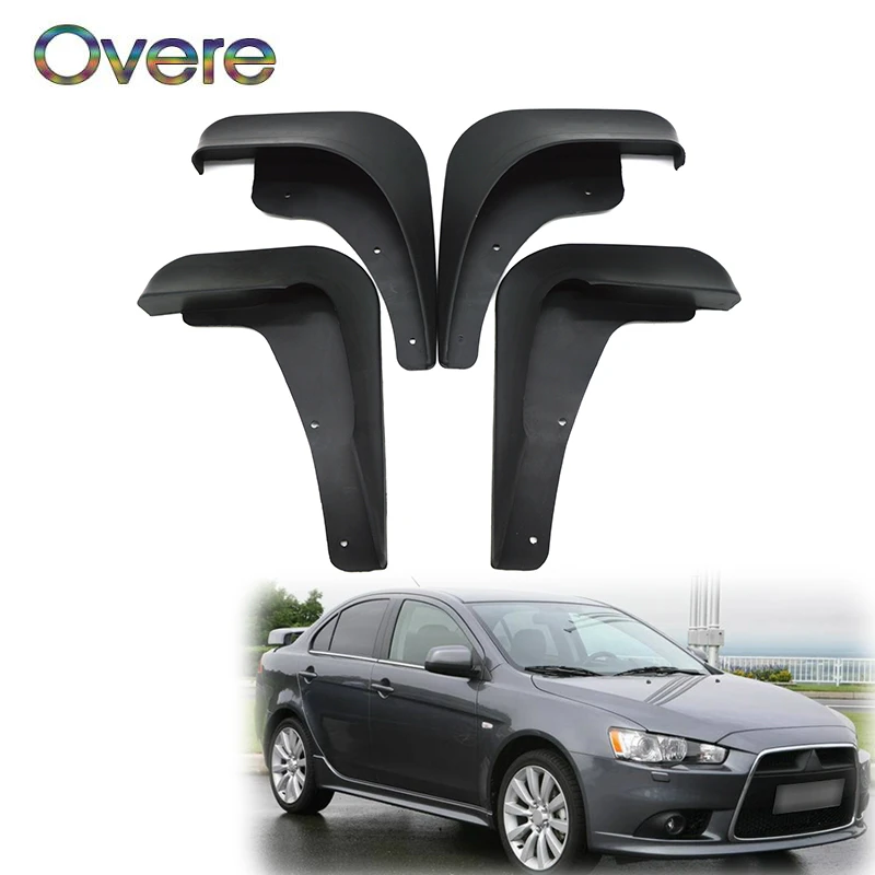 Overe автомобильные передние и задние брызговики для 2008 2009 2010 2011 Mitsubishi Lancer 9 с
