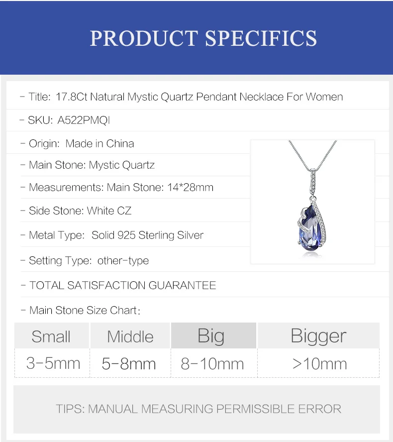 Gem's Ballet 17.8Ct натуральный иолит синий мистик кварц 925 пробы серебро мать Винтаж ожерелья и подвески ювелирные украшения