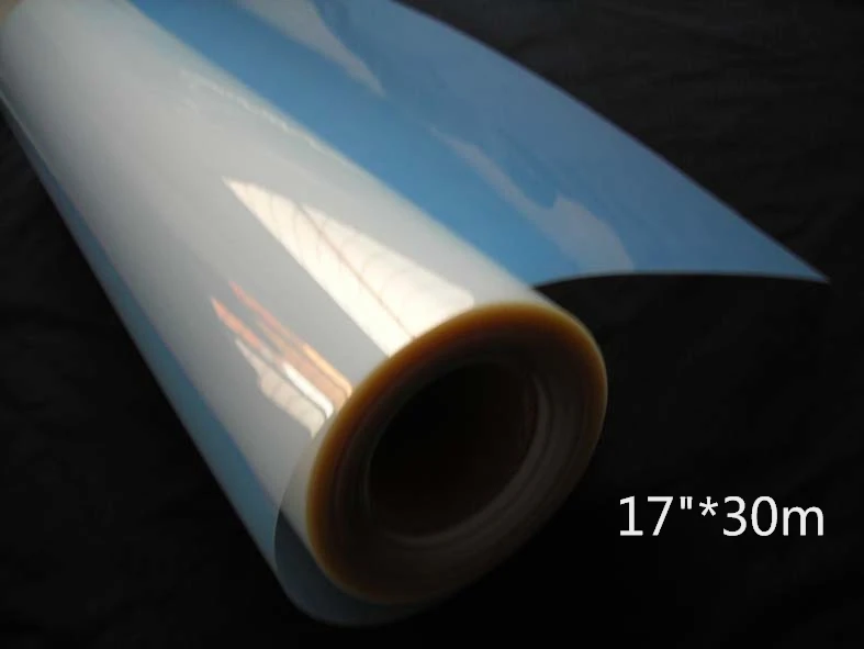 

17"*30m transparent inkjet film in roll size for inkjet printing