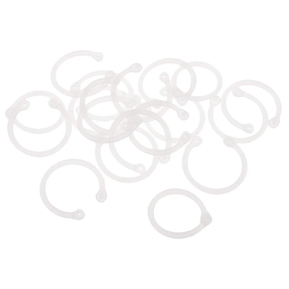 XRHYY 16 шт 24 мм пластиковые бумажные кольца для хранения кругов кольцо переплета