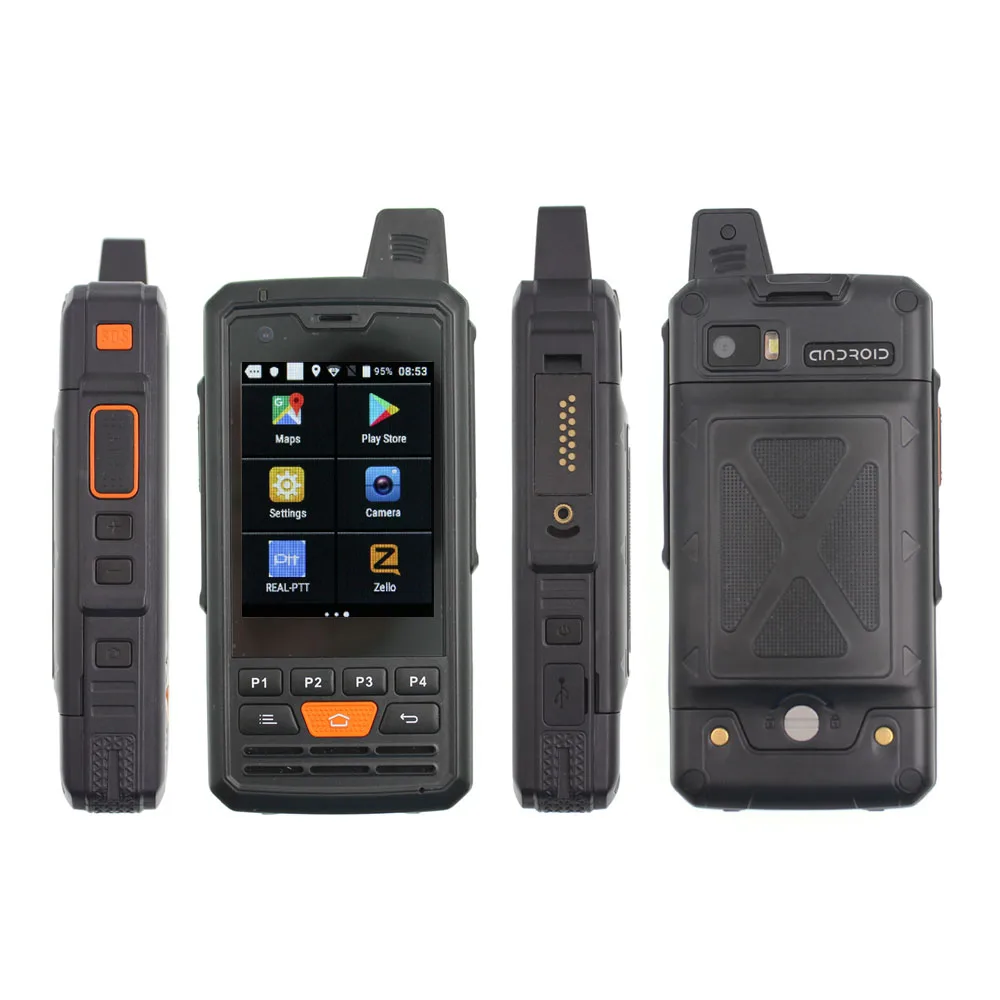 4G F50 сетевое радио Zello Walkie Talkie Android 6 0 PTT мобильный телефон с сенсорным