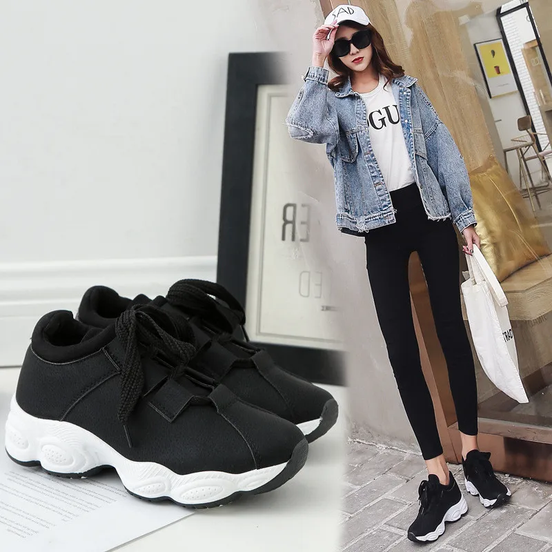 Black Новинка года; дышащие женские кроссовки для бега; Fandei Free Run zapatillas hombre Mujer для девочек - Color: Black